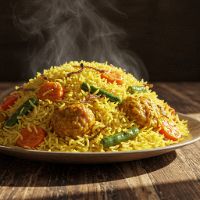 1 Kg. Veg. Biryani (Please Call 1 Day in Advance)