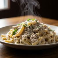 Alfredo White Sauce Pasta (V)