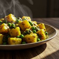 Aloo Muttar / Palak
