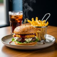 Aloo Tikki Burger Meal (1 Person)
