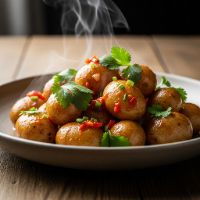 Baby Potatoes Lime Chilli Corriander