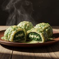 Baked Spinach And Cheese Dumpling