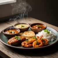 Bangada Fry Thali
