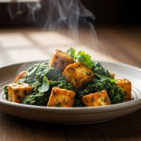 Basil Bhuna Palak Paneer