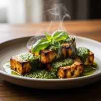 Basil Pesto Paneer Tikka