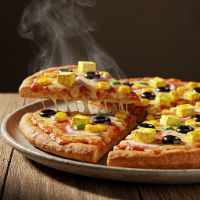 Blackolives, Paneer & Gold Corn Pizza (Triple Topping)