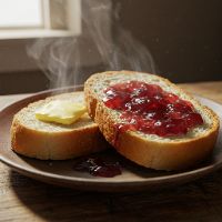 Bread Butter With Jam