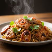 BURNT CHILLI GARLIC RICE / NOODLES (Veg)