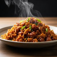 Burnt Garlic Chilli Fried Rice/Noodle (Veg.)