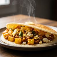 Butter Paneer Masala Dosa