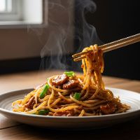 Butter Smoked Hakka Noodle (Veg.)