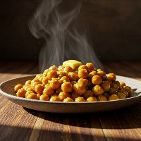 Chana Butter Garlic Fry