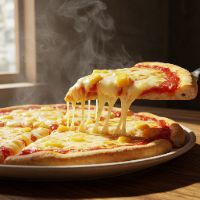Cheese Lovers Paradise loaded with Mozzarella, Cheddar & Gouda Cheese Pizza (Cheesy)