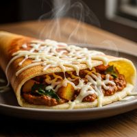 Cheese Palak Masala Dosa