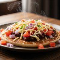 Cheese Tomato Onion Uttappam