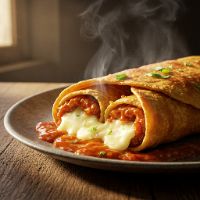 Cheesy Paneer Roll