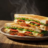 Cheesy Veg. Grilled Sandwich