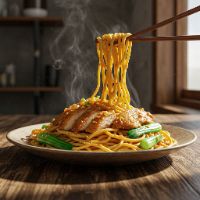 Chi. Burn Garlic Noodles Half