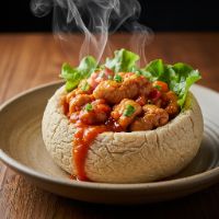 Chicken Cafreal (in Poi with salad)