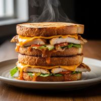 Chicken Club Cheese Grill Sandwich
