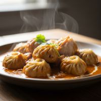 Chicken Creamy Momo's (8 Pcs.)