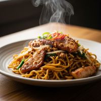 Chicken Crispy Hakka Noodles (Medium)