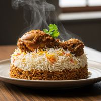Chicken Dum Biryani (with Bone) Malwani