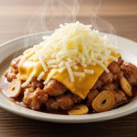 Chicken Garlic Stir Fry Cheesy Burger