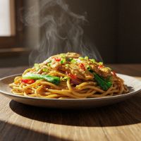 Chicken Ginger Noodles (Half)