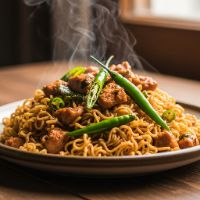 Chicken Green Chilli Maggi