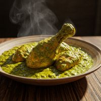 Spl Chicken Green Korma (Half)