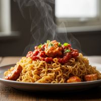 Chicken Harissa Chilli Maggi