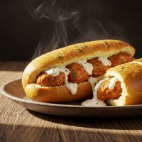 Chicken Kabab Stuff Garlic Bread