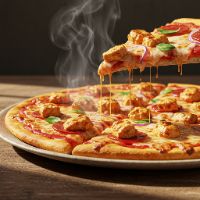 Chicken Kebabs Pizza (Single Topping)