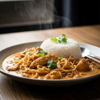 Chicken Laksa Curry with Jasmine Rice