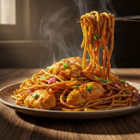 Chicken Manchurian Noodles