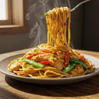 Chicken Mangolian Noodles (Full)