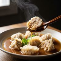 Chicken Miso Dumpling Soup