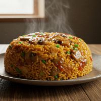 Chicken Mushroom Manch. Fried Rice (Half)