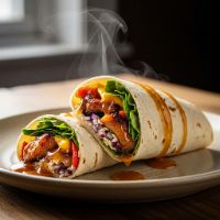 Chicken Mustard Glazed Wrap