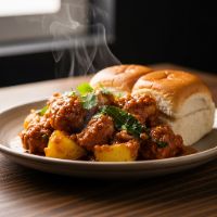 Chicken Potato Chop (1pc) (with salad & ketchup)