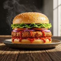 Chicken Schezwan Burger