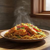 Chicken Schezwan Chopsuey (Half)