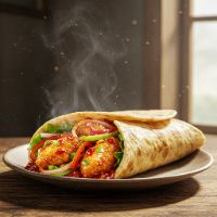 Chicken Schezwan Wrap