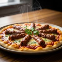 Chicken Seekh Tandoori Pizza