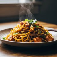 Chicken Singaporean Noodles