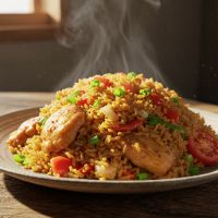 Chi. Singapori Rice Half