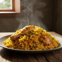 Chicken Tawa Rice (Half)