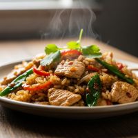 Chicken Thai Basil Rice/Noodle
