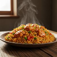 Chicken Tikka Schezwan Rice (Half)